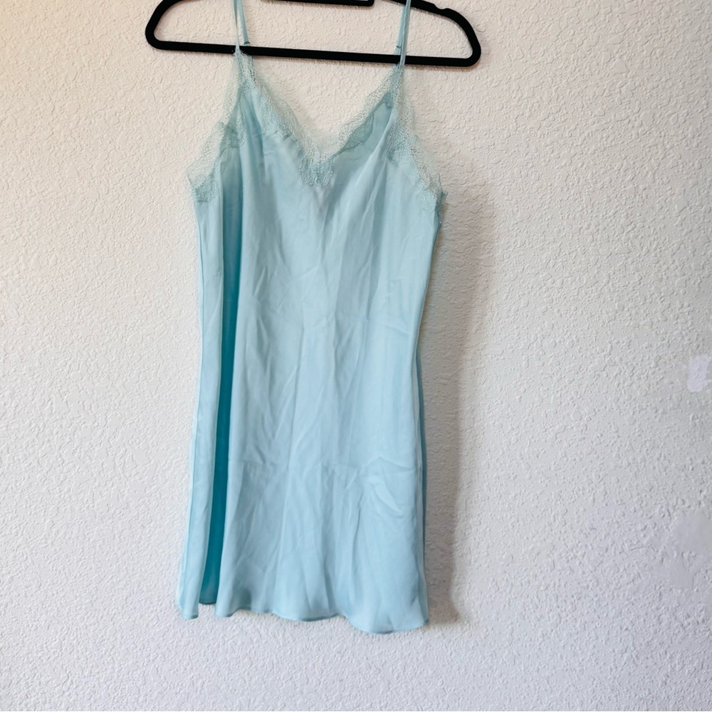 Victoria's Secret Light Blue Lace Chemise